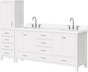 93" Single Bathroom Vanity with Linen Cabinet Set by ARIEL