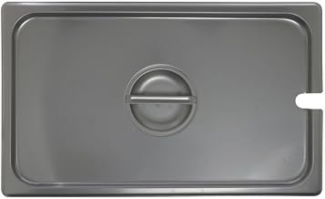 HUBERT Steam Table Pan Hotel Pan Cover Full Size Slotted Stainless Steel