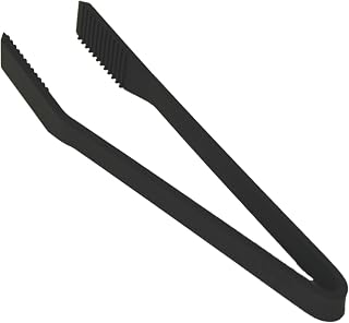 Kuhn Rikon 6-Inch Small Silicone Chef's Tongs, Black