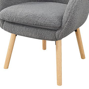 Convenience Concepts Sherpa Gray / Chair / (L) 25.25 in. x (W) 26.75 in. x (H) 33.5 in. Chairs