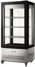 Omcan GLASS WALL REFRIGERATOR REFRIGERATED DISPLAY CASE WITH 550 L CAPACITY 44474