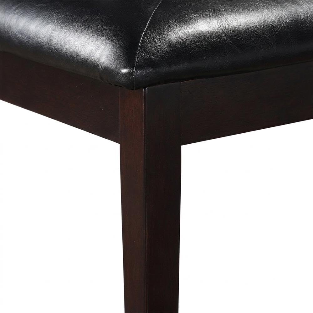 Solid Wood Dining Chairs with Fabric Seat by Starlight Canyon Home – Wood, Brown, Pack of 6