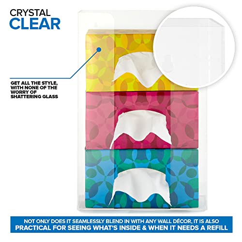 Stock Your Home Triple Stack / 1 Count / Clear Lab Supply Dispensers