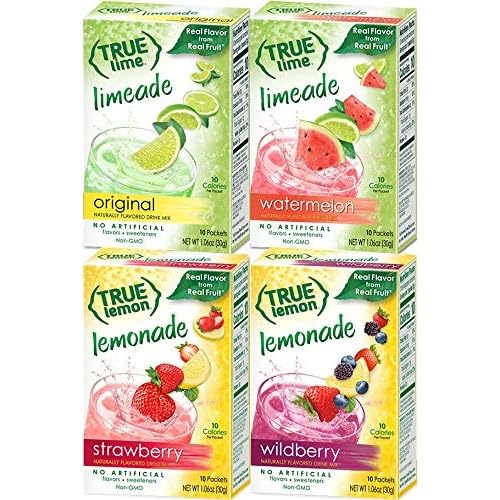 Lemonade and Limeade Variety Pack by True Citrus – 1.06 Ounce (Pack of 4)