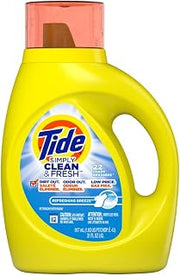 Tide 1006773 31 oz Simply Clean & Fresh Refreshing Breeze Scent Laundry Detergent Liquid - Pack of 6