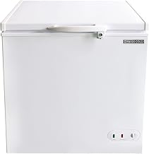 Maxx Cold Select Series Compact Chest Freezer with Solid Top, 30.4"W, 5.2 cu. ft. Storage Capacity, Locking Lid, Garage Ready, in White (MXSH5.2SHC)