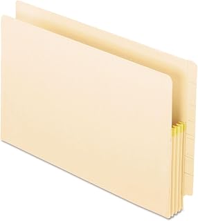 Esselte Pendaflex 22812 Manila Drop Front Shelf File Pockets, Straight Cut, Legal, Manila (Box of 25)