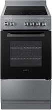 Summit 20” Electric Range, Glass Top, Stainless Steel- REXT20SS | Smooth Top Range, 1.87 cu.ft. Oven., ADA Compliant, Four 1200W 6" Elements.