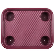 GET Burgundy / 17" x 14" / Modern Serving Trays