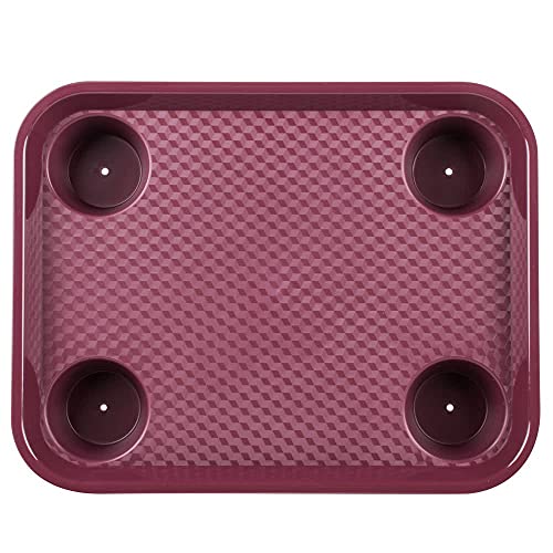 GET Burgundy / 17" x 14" / Modern Serving Trays