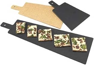 Cal Mil Black Tall Serving Board with Handle, 11.625 x 7.875 x .25 inch - 3 per case.