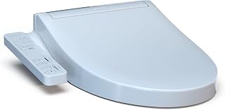 TOTO WASHLET® KC2 Electronic Bidet Toilet Seat with Heated Seat and SoftClose Lid, Elongated, Cotton White - SW3024#01