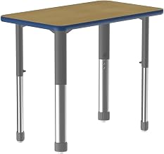 Correll Collaborative Desk with Fusion Maple Finish AD3420-REC-16-13-37