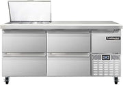 CRA68-12M-D Mighty Top Refrigerated Base Sandwich Unit, 68" W, With 12 Pan Openings & Drawers