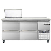 Mighty Top Refrigerated Base Sandwich Unit by Continental Refrigerator – Model cra68-12m-d