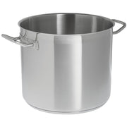 Stock Pot 12 1/2 Quart Stainless - 10" Dia x 9" H by HUBERT – 12.5 Quarts, Stainless Steel, Silver, Model 102612