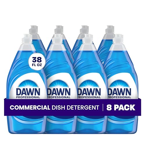 P&G PROFESSIONAL Blue / 37.87 Fl Oz (Pack of 8) / Dawn Dishwashing Liquid Soap (38 oz - Pack of 8) Dish Soap