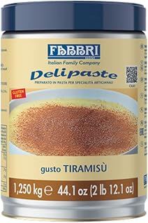 Fabbri Delipaste Tiramisu Flavoring Compound, 2.7 lb | For Gelato, Ice Cream, Soft Serve, Pastry and Confectionary, 1 Tin