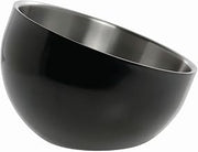 HUBERT Serving Bowl Black Stainless Steel with Double Walls Angled - 9 1/2 Dia