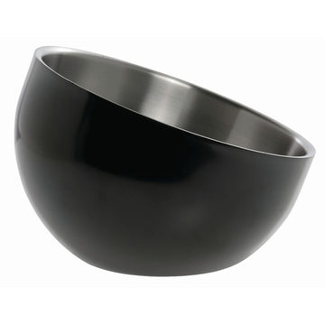 Serving Bowl Black Stainless Steel with Double Walls Angled - 9 1/2 Dia by HUBERT – Stainless Steel, Black, Model TBD-2-BLACK