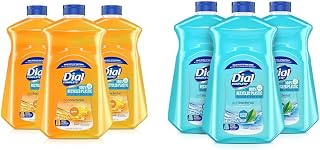 Dial Complete Antibacterial Liquid Hand Soap Refill, Gold, 52 fl Oz & Complete Antibacterial Liquid Hand Soap Refill, Spring Water, 52 Fl Oz