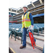 Model VJ-99 V Head High Pipe Stand by RIDGID – 23.5"L x 31"W x 23.5"H, Alloy Steel, red, Model 56662