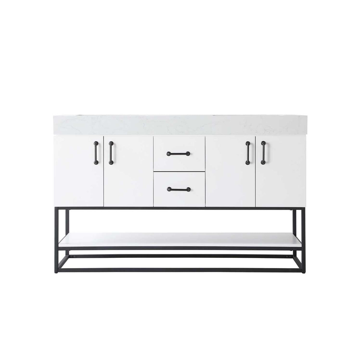 Caroline Bathroom Vanity White by Lighting Design – Wood, White, Model VF29254DWH