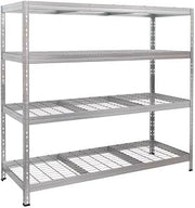 Wire Heavy Duty 71 in. H X 60 in. W X 20 in. D Metal Shelving Unit by AR Shelving – 71 In. H X 47.4 In. W X 24 In. D, Alloy Steel, Grey, Model 8586002702415