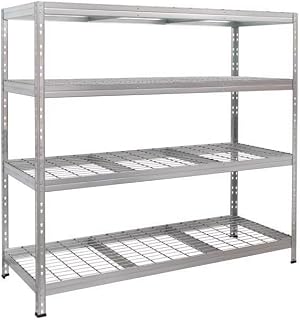Wire Heavy Duty 71 in. H X 60 in. W X 20 in. D Metal Shelving Unit by AR Shelving – 71 In. H X 47.4 In. W X 24 In. D, Alloy Steel, Grey, Model 8586002702415