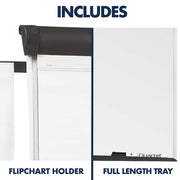Quartet Graphite Frame / 36"W x 77"H / Music Dry Erase Boards