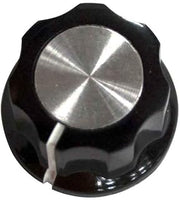 Hypertherm 008965 Knob, .850 Diameter 1/4 Soft Black/Silver