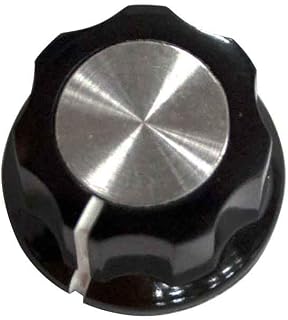 Hypertherm 008965 Knob, .850 Diameter 1/4 Soft Black/Silver