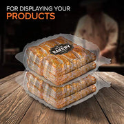 Stock Your Home 8" x 8" - 25 Count / Clear / 1 Clamshell Take Out Containers