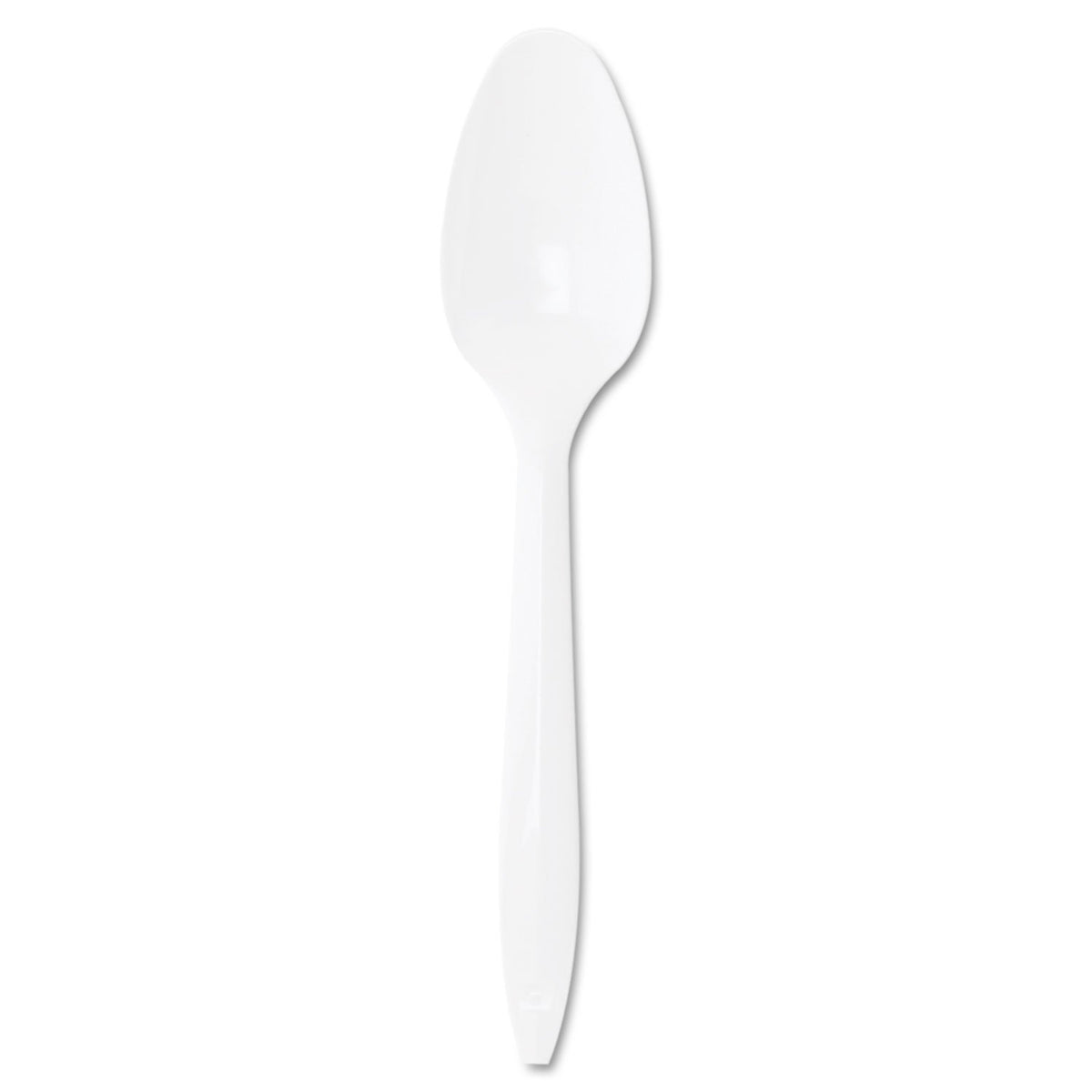 Dart Style Setter Medium Weight White Plastic Fork - 1000 / CS by HUBERT – Plastic, White, Pack of 1000, Model F6BW