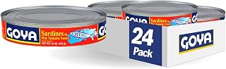 Goya Foods Sardines in Hot Tomato Sauce, 15 Ounce (Pack of 24)