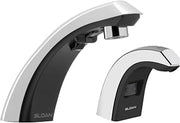 Optima EBF-85 Sensor Activated Faucet, 3315010BT & Sloan ESD-800 Deck-Mounted Foam Soap Dispenser, 3346097-0.5GPM Deck-Mounted Mid Body, Polished Chrome Finish