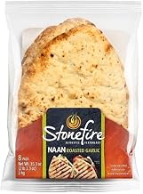 Garlic Tandoor Baked Flat Naan Bread -- 48 per case. by Stonefire – Pack of 48