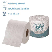 PS Bathroom Tissue by Angel Soft – 4", Paper, white, Model GEP16620 -SPR