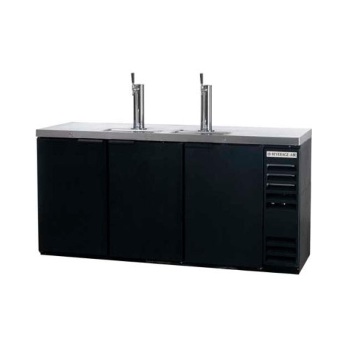 Beverage Air Commercial Kitchen Draft Beer Cooler by Beverage-Air – black, Model DD72HC-1-B