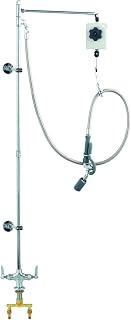 T&S Brass B-0126-CR Pre-Rinse: Single Hole Base, 4-Inch Spreader, Balancer and B-0107-C35 Sprayer, Cv Ceramas,