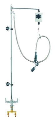 Pre-Rinse: Single Hole Base by T&S Brass – Brass, Model B-0126-CR