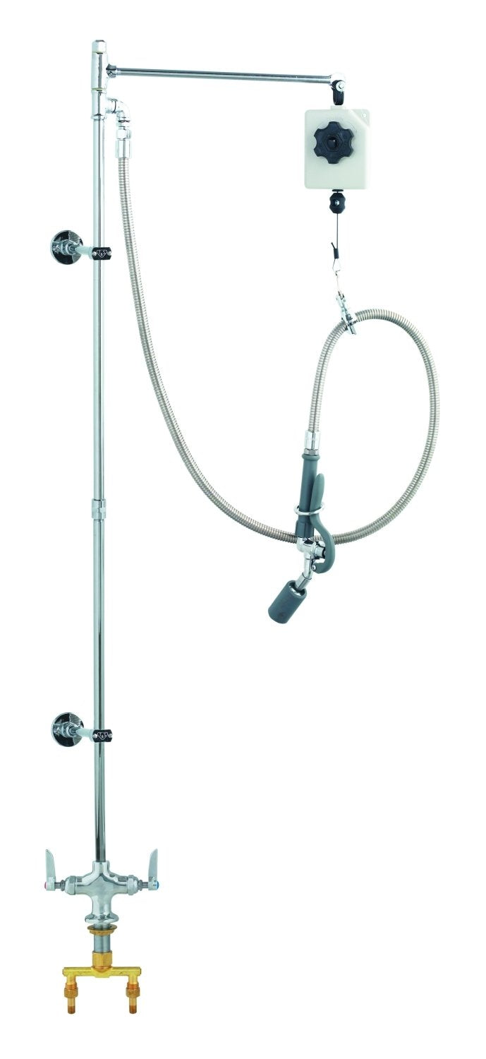Pre-Rinse: Single Hole Base by T&S Brass – Brass, Model B-0126-CR