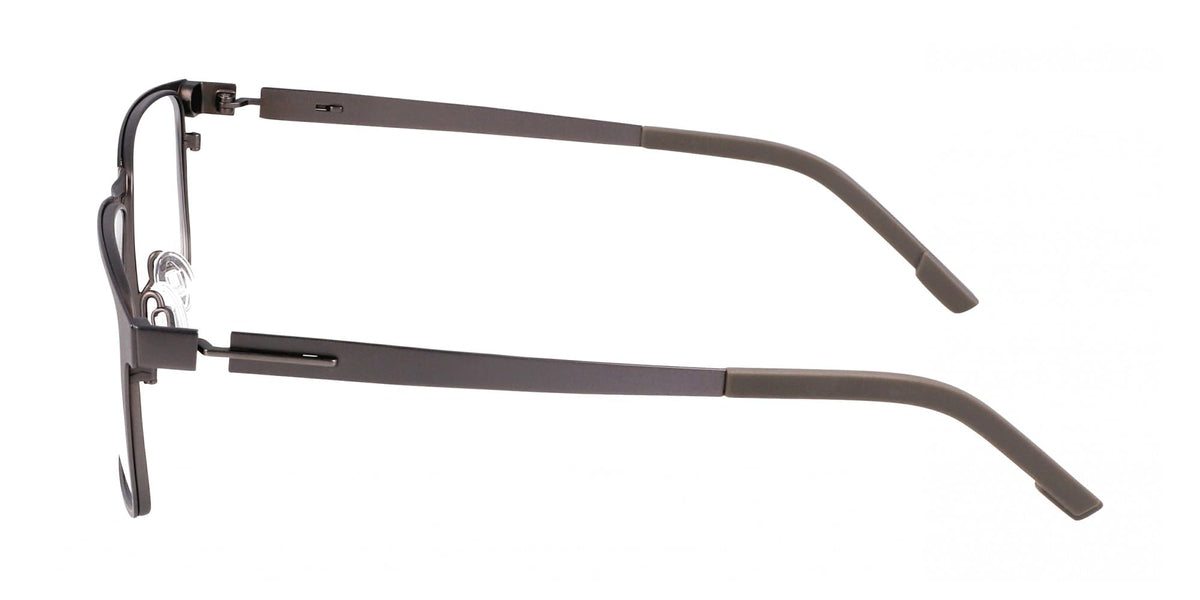 Eyeglasses FLX 1007 MAG-SET 033 Matte Gunmetal by Flexon – 57/18/145, Plastic, Matte Gunmetal, Model FLX1007MAG-SET