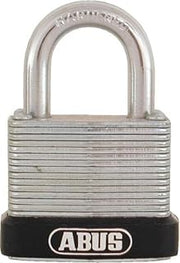 Economy Laminated Steel Keyed Different Padlock by ABUS – KD, Alloy Steel, Silver, Model 45/30 C KD