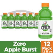 Gatorade Zero Sugar - Apple Burst / 12 Fl Oz (Pack of 12) / 1 Sports Drinks