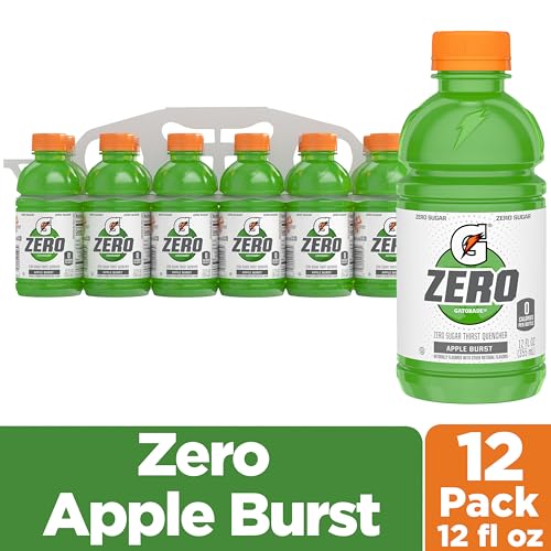 Gatorade Zero Sugar - Apple Burst / 12 Fl Oz (Pack of 12) / 1 Sports Drinks