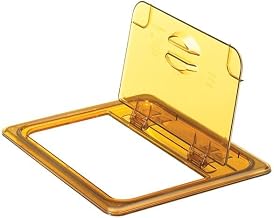 Decsel m/greep hinge. 1/2 GN Cambro 20HPL-150 Amber