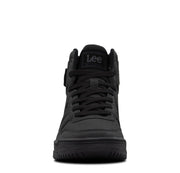 Kid's Noah High-Top Retro Sneaker by Lee – Black Mono, Model GP00058-9800