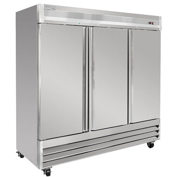 80 4/5" Three Section Reach In Refrigerator by MOTAK – 83.46x35.04x83.46, In Description, Check Images, Model MSD-3DR-BAL-X