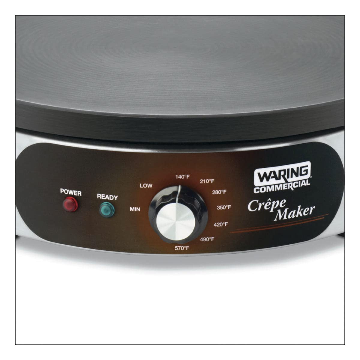 Waring 240 Volt | 6-15 Plug | 2800W / 16" / Silver Crepe Makers